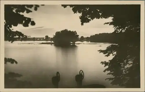 Postcard Třeboň Třeboň - Rybnik Svět/Partie am See 1952