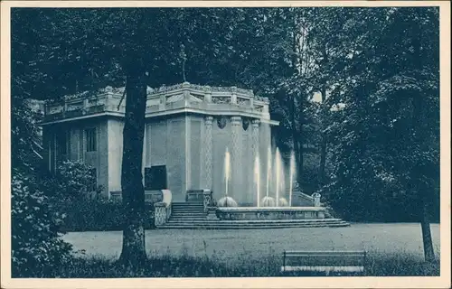 Teplitz-Schönau Teplice Kúpele Trenč Teplice Wasserspiele Vintage Postcard 1925