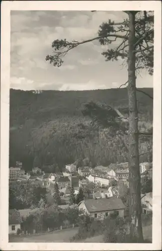 Teplitz-Schönau Teplice Panorama Teilansicht Häuser Gruppe Echtfoto-AK 1950