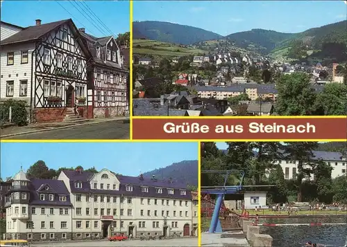 Ansichtskarte Steinach (Thüringen) Stadtteilansichten: Kirchstraße 1989