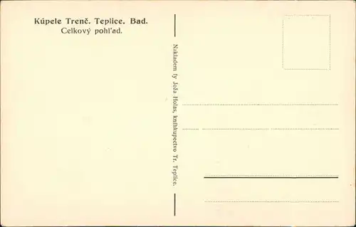 Trentschin-Teplitz Trenčianske Teplice Trencsénteplic Kúpele Trenč Teplic 1930