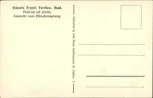 Trentschin-Teplitz Trenčianske Teplice Trencsénteplic Pohlad od jeleňa 1930