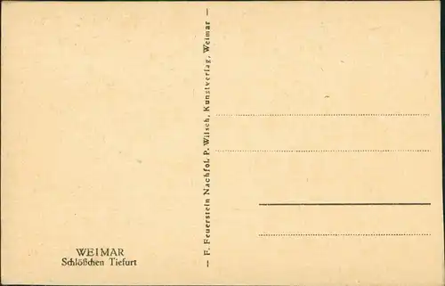 Ansichtskarte Tiefurt-Weimar Schloß Tiefurt 1928