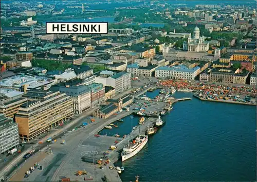 Postcard Helsinki Helsingfors Luftbild 1982