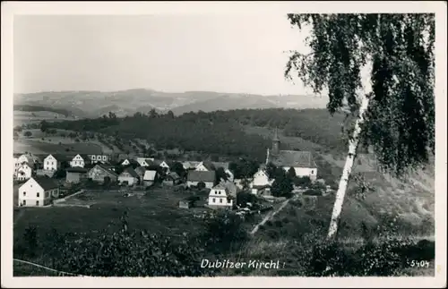 Postcard Salesel Dolní Zálezly Dubitzer Kirchlein - Stadtpartie 1930