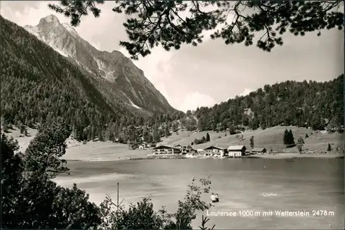 Mittenwald Lautersee Partie Region Mittenwald Wettersteingebirge 1960