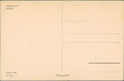 Postcard Trebitsch Třebíč Panorama-Ansicht Gesamtansicht 1950