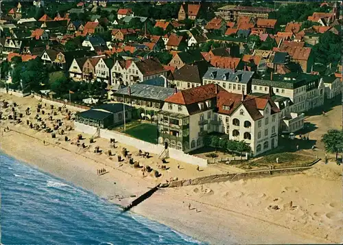 Ansichtskarte Wyk (Föhr) Luftbild Strandhotel 1985