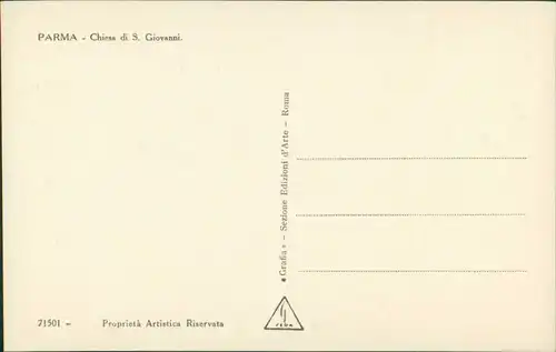 Cartoline Parma Chiesa di S. Giovanni 1929