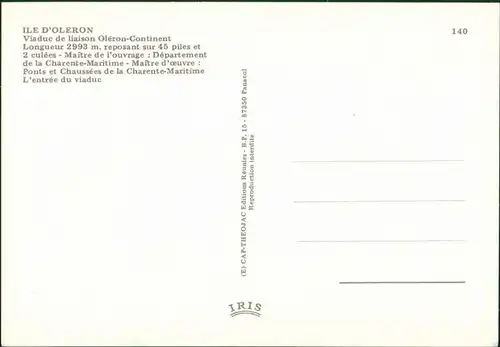 CPA Le Château-d’Oléron Viaduc de liaison Oléron-Continent 1980