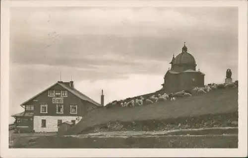 Rosenau Rožnov pod Radhoštěm Kaple a turistická útulna na Radhošti   1948