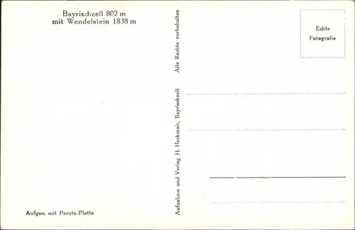 Ansichtskarte Bayrischzell Stadtpartie 1928