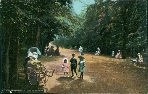 16. Arrondissement (Passy)-Paris Bois de Boulogne - Kinder und Frauen 1914