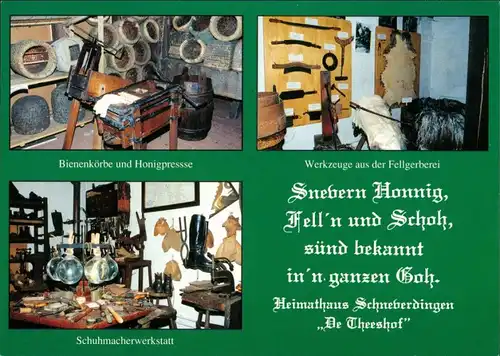Schneverdingen Heimathaus Schneverdingen „De Theeshof" Bienenkörbe, Schuhmacher-Werkstatt, Fell-Gerberei 1996