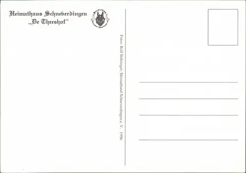 Schneverdingen Heimathaus Schneverdingen „De Theeshof" Bienenkörbe, Schuhmacher-Werkstatt, Fell-Gerberei 1996