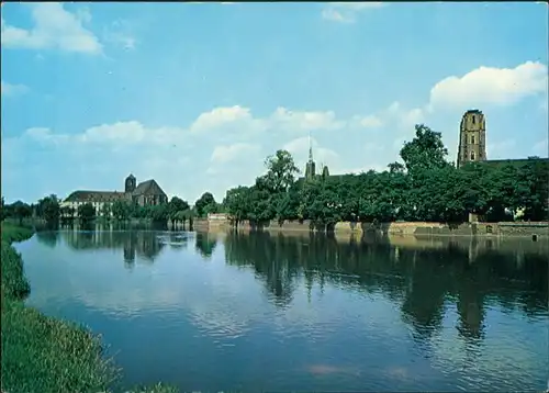 Postcard Breslau Wrocław Ostrów Tumski i Piaskowy 1969