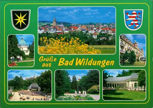 Bad Wildungen Gruss-Postkarte 5 Echtfoto-Ansichten Mehrbild-AK 2005