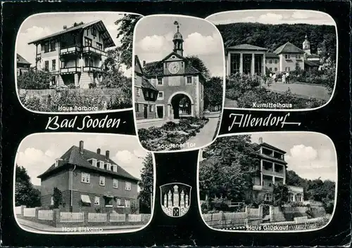 Bad Sooden-Allendorf Haus Barbara Haus Biskamp Haus Glückauf Mehrbild-AK 1970