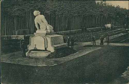 Ansichtskarte Grafenwöhr Truppenübungsplatrz Gefangenen Friedhof 1915