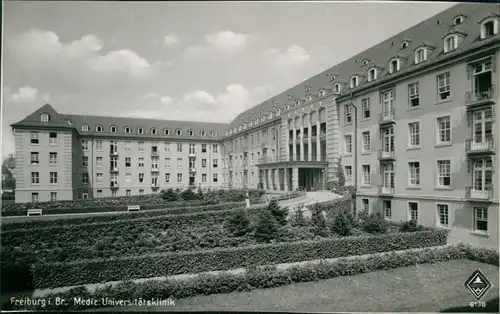 Ansichtskarte Stühlinger-Freiburg im Breisgau Universitätsklinik 1932