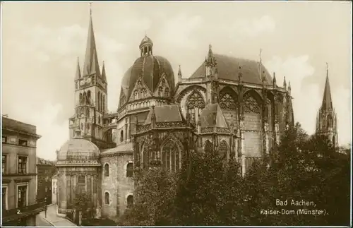 Ansichtskarte Aachen Aachener Dom Münster Bauwerk Kirche 1920
