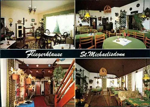 Sankt Michaelisdonn  Fliegerklause" Kapitän Arno Martinsteg Innenansichten 1970