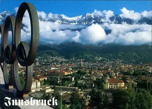 Ansichtskarte Innsbruck Umland-Ansicht mit Olympia-Ringen 2005