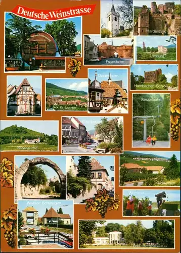 .Rheinland-Pfalz Deutsche Weinstraße ua. Freinsheim, Maikammer,  1990
