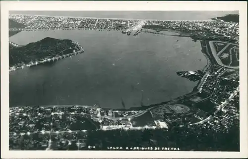 Rio de Janeiro Luftbild Lagua Rodrigues bei Nacht 1940 Privatfoto