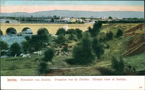 Postcard Jericho יְרִיחוֹ أريحا Fernsicht 1912