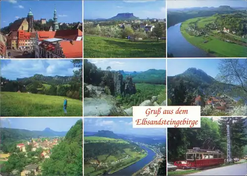 .Sachsen Elbsandsteingebirge mit Pirna Bastei Königstein Lilienstein uvm. 2005