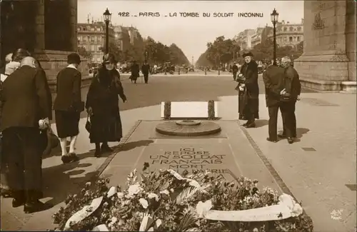 CPA Paris La Tombe du Soldat inconnu - belebt 1925