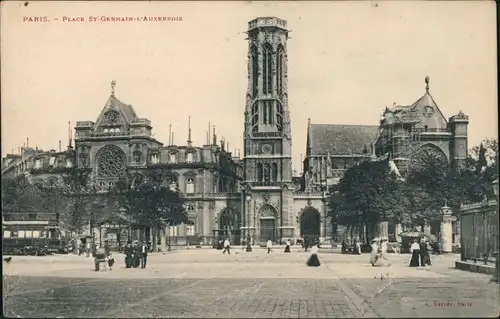 CPA Paris Place St. Germain Auxerrois 1928