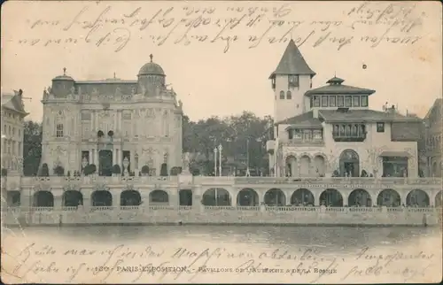 CPA Paris Expo - Pavillons Autriche Bosnie 1900
