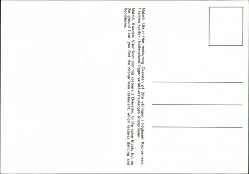 Malmö Malmö Utsikt från restaurang Oversten Panoramic View 1990