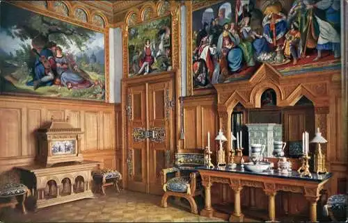 Schwangau Schloss Neuschwanstein Toilettezimmer Königlich Inneneinrichtung 1920