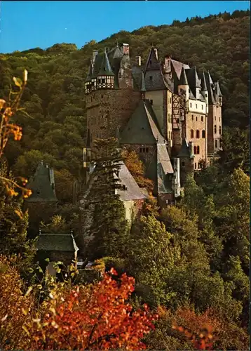 Ansichtskarte Wierschem Burg Eltz Gesamtansicht Castle Postcard 1975