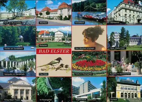 Bad Elster Stadtteilansichten   Gondelteich, Vogtlandklinik uvm. 1995