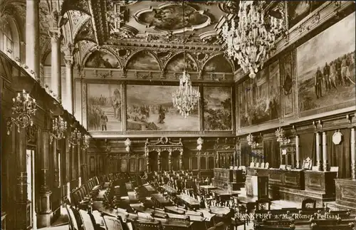 Ansichtskarte Frankfurt am Main Festsaal Römer 1918