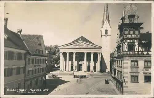Ansichtskarte Dornbirn Partie am Marktplatz 1928