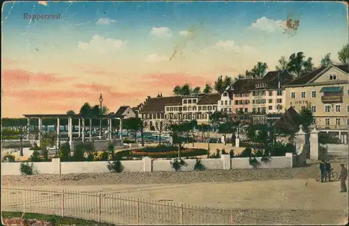 Ansichtskarte Rapperswil-Jona Stadtpartie 1913