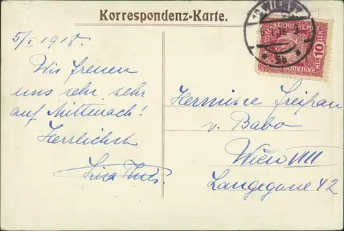 Ansichtskarte Wien Wohnungen, Zimmer Innenansichten (Wien Österreich) 1918   A