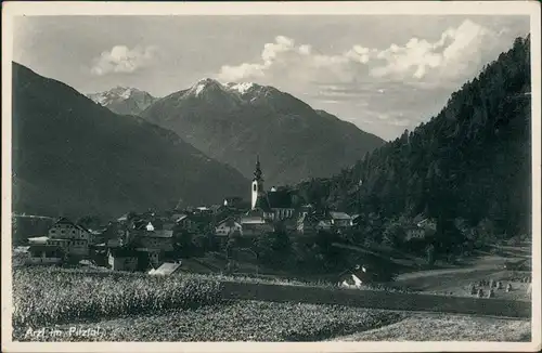 Ansichtskarte Arzl im Pitztal Partie an der Stadt 1932