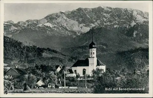 Ansichtskarte Bichl Partie an der Stadt 1930