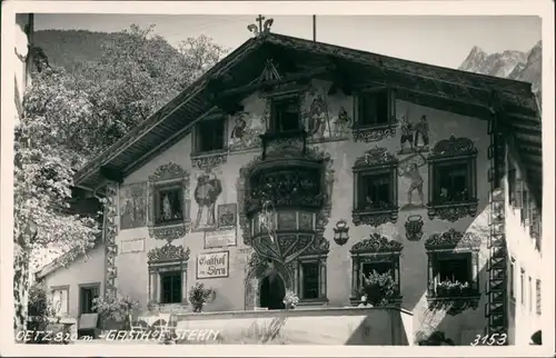 Ansichtskarte Oetz Ötz Tirol Gasthaus Stern 1929