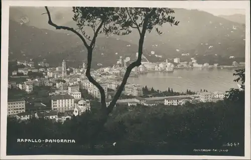Cartoline Rapallo Blick auf die Stadt 1929
