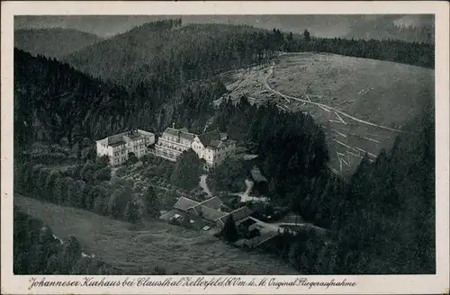 Ansichtskarte Clausthal-Zellerfeld Luftbild Johanneser Kurhaus 1939