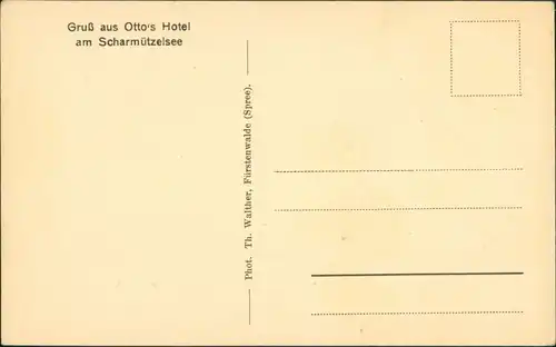 Ansichtskarte Diensdorf-Radlow Scharmützelsee Spreewaldfließ 1916