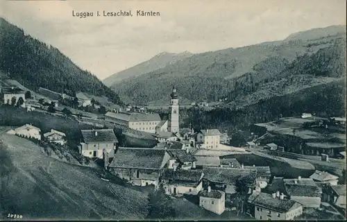 Ansichtskarte Maria Luggau-Lesachtal Stadtpartie 1912