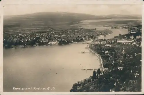 Ansichtskarte Konstanz Luftbild 1928